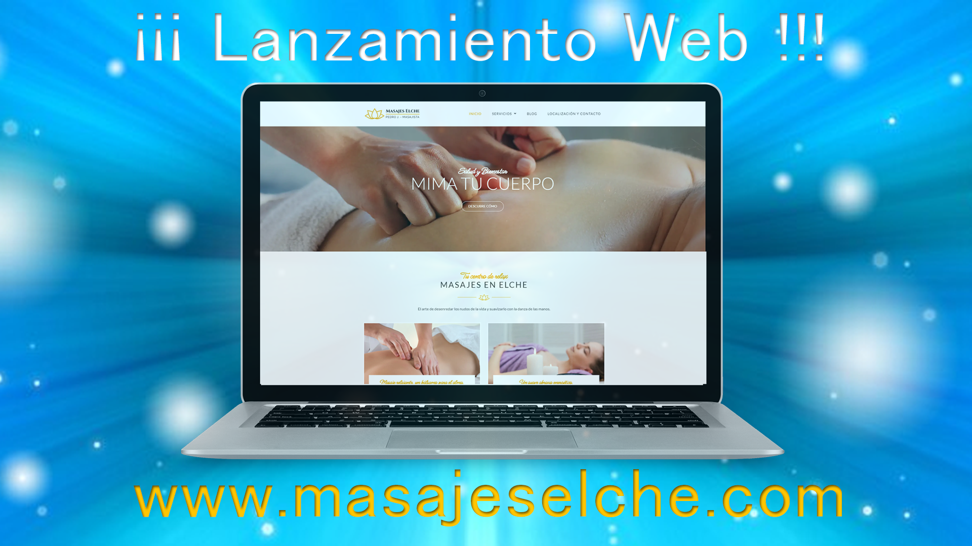 Lanzamiento web masajes elche